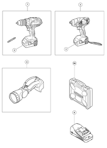 Part Location Diagram of 331291 Metabo Carrying Case