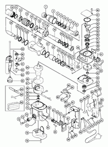Page 1 Diagram and Parts List for H60MA  Hitachi Hammer Drill