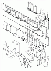 Page 1 Diagram and Parts List for DH24PA  Hitachi Hammer Drill