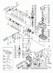Page 1 Diagram and Parts List for DH38YB1  Hitachi Hammer Drill