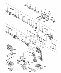 Page A Diagram and Parts List for DH18DSLP4  Hitachi Demolition Hammer