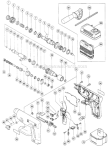 Page A Diagram and Parts List for DH20DV  Hitachi Demolition Hammer