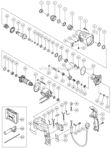 Part Location Diagram of 310331 Metabo Depth Gauge