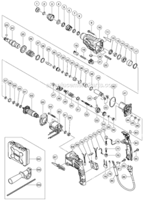 Page A Diagram and Parts List for DH24PC3  Hitachi Demolition Hammer