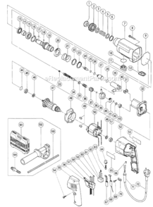 Page A Diagram and Parts List for DH24VB  Hitachi Demolition Hammer