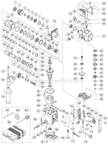 Page A Diagram and Parts List for DH30PB  Hitachi Demolition Hammer