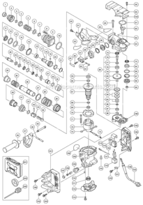 Part Location Diagram of 315921 Hitachi Adapter A For Hammer Drill