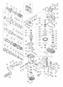 Part Location Diagram of 330209 Metabo HPT Side Handle