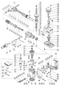 Page A Diagram and Parts List for DH38YF  Hitachi Demolition Hammer