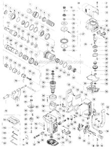 Part Location Diagram of 950-272 Hitachi Drill Chuck 13VLA