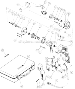 Page A Diagram and Parts List for DR10  Hitachi Cordless Drill