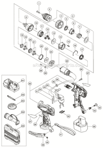 Part Location Diagram of 318244 Metabo HPT MOTOR