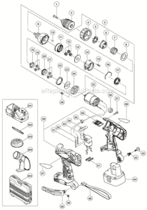 Part Location Diagram of 324367 Hitachi 14.4V Ni-Cd 1.4 Ah Power Tool Battery