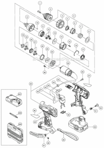 Part Location Diagram of 983006 Metabo 2-1/2 Phillips Screwdriver Bi
