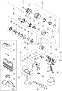 Part Location Diagram of 322523 Metabo HPT GEAR BOX ASSEMBLY