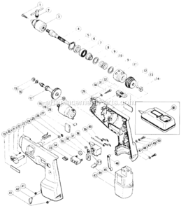 Page A Diagram and Parts List for DV10D  Hitachi Hammer Drill