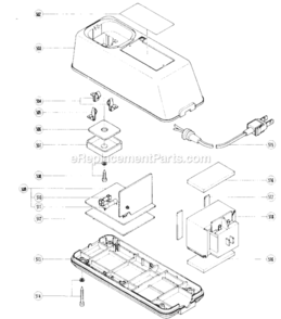 Page B Diagram and Parts List for DV10D  Hitachi Hammer Drill