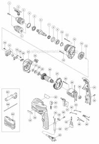 Page A Diagram and Parts List for DV16VSS  Hitachi Hammer Drill