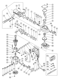 Page 1 Diagram and Parts List for H50SA  Hitachi Hammer Drill