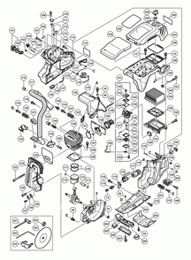 Page 2 Diagram and Parts List for CM75EBP  Hitachi Saw