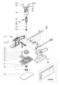 Part Location Diagram of 987044E Hitachi Stator 220v-230v