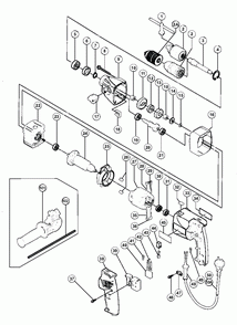 Page 1 Diagram and Parts List for D13T2  Hitachi Drill Press