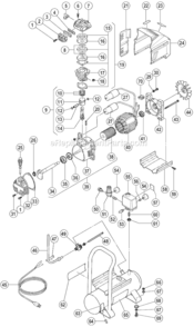 Page A Diagram and Parts List for EC10SB SL Hitachi Compressor