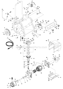 Page A Diagram and Parts List for EC129  Hitachi Compressor