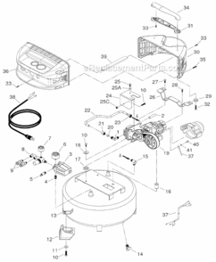 Page A Diagram and Parts List for EC510  Hitachi Compressor