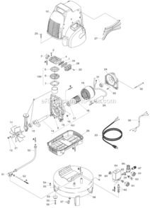Part Location Diagram of 885551 Hitachi Valve Plate Kit