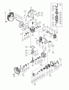 Page 2 Diagram and Parts List for CG27EASPSL  Hitachi Trimmer