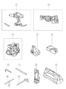 Part Location Diagram of 326772 Hitachi Tool Bag Green/Black Xrp