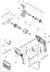 Part Location Diagram of 303662 Metabo HPT CORD ARMOR D8.8