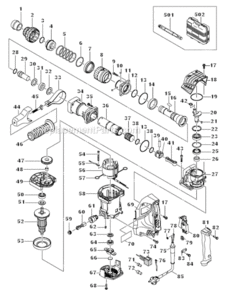 Part Location Diagram of 333263 Metabo HPT Dust Seal