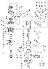 Page A Diagram and Parts List for KM12SC  Hitachi Router