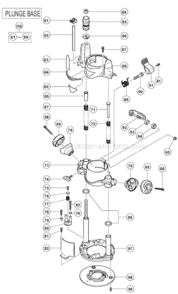 Page B Diagram and Parts List for KM12SC  Hitachi Router