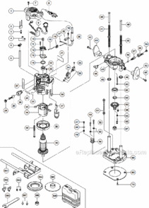Page A Diagram and Parts List for M12VE  Hitachi Router