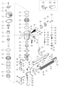 Page A Diagram and Parts List for N5021A  Hitachi Nailer