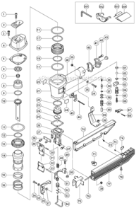 Part Location Diagram of 884357 Metabo HPT Piston