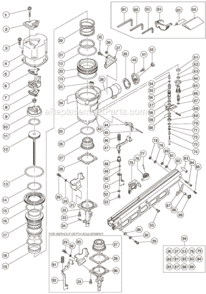 Part Location Diagram of 884065 Metabo HPT Magazine