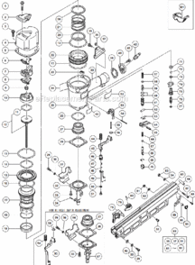 Page A Diagram and Parts List for NR83A3  Hitachi Nailer