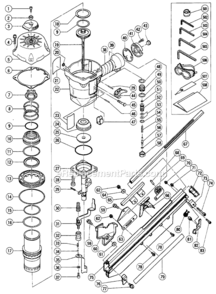 Page A Diagram and Parts List for NR90AA  Hitachi Nailer
