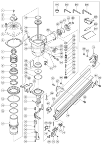 Part Location Diagram of 878885 Metabo HPT O-ring (s-18)