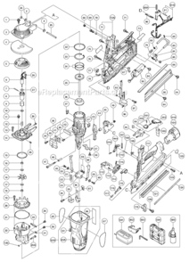 Page A Diagram and Parts List for NR90GR2  Hitachi Nailer