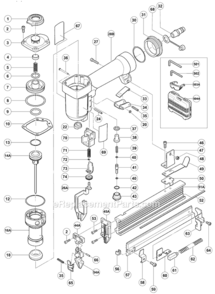 Part Location Diagram of 882362 Metabo HPT REAR PLATE