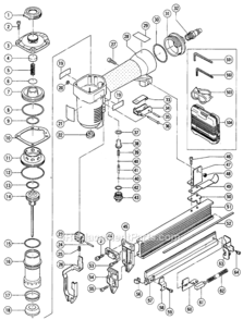 Part Location Diagram of 882354 Metabo HPT SAFETY