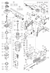 Page A Diagram and Parts List for NT50GS  Hitachi Nailer