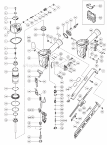 Page A Diagram and Parts List for NT65MA4 S Hitachi Nailer