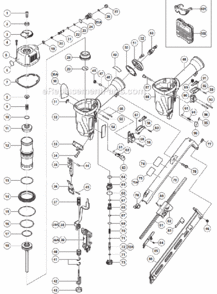 Page A Diagram and Parts List for NT65MA4  Hitachi Nailer