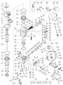 Page A Diagram and Parts List for NV45AE  Hitachi Nailer